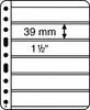 Leuchtturm Hüllen Schwarz Vario Plus 6S (5er Pack) 303128 Neu -