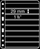 Leuchtturm Hüllen Schwarz Vario Plus 8S (5er Pack) 317817 Neu -