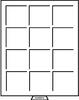 Leuchtturm rauchfarbene Münzbox 12 eckige Fächer (64 mm) 331404 Neu -