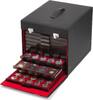 Leuchtturm Münzkoffer schwarz aus Kunstleder für 10 Münzboxen 303239 Neu -