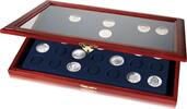 Safe Münzen-Vitrine mit rd. Vertiefungen für 40 Münzen mit 26 mm Ø Nr. 5868 Neu -