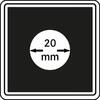 Lindner Münzkapsel CARRÉE 20 mm 2240020 (4er Pack) Neu -