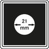 Lindner Münzkapsel CARRÉE 21 mm 2240021 (4er Pack) Neu -