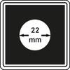 Lindner Münzkapsel CARRÉE 22 mm 2240022 (4er Pack) Neu -