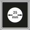 Lindner Münzkapsel CARRÉE 25 mm 2240025 (4er Pack) Neu -