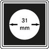 Lindner Münzkapsel CARRÉE 31 mm 2240031 (4er Pack) Neu -