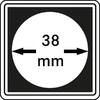 Lindner Münzkapsel CARRÉE 38 mm 2240038 (4er Pack) Neu -