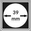 Lindner Münzkapsel CARRÉE 39 mm 2240039 (4er Pack) Neu -