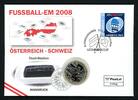 Österreich 2008 Numisbrief 5 € Fußball EM Innsbruck unzirkuliert -