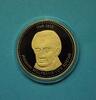 Medaille Johann Wolfgang von Goethe, CuNi 24 Karat vergoldet PP -