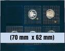 Safe Tableau für Combi-Kassette NOVA DeLuxe für 6 Münzen à 70x62 mm Nr 63701 Neu -