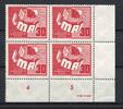 DDR DDR MiNr. 250 DZ postfrisch im 4er Block Eckrand ur MiNr. 250 DZ im 4er Block Eckrand ur -