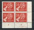 DDR DDR MiNr. 275 DV postfrisch im 4er Block Eckrand MiNr. 275 DV im 4er Block Eckrand -