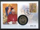 Italien Numisbrief 2005 Medaille Papst Benedikt XVI. unbefleckte Empfäng. -