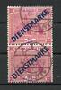 Saargebiet Saargebiet Dienstmarke MiNr. 14 I+II gestempelt Fotoattest Geigle MiNr. 14 I+II Dienstmarke Fotoattest Geigle -
