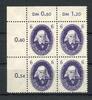 DDR DDR MiNr. 263 postfrisch im 4er Block Eckrand MiNr. 263 im 4er Block Eckrand -