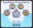 San Marino Coincard 20 Cent bis 2 Euro 2002 ST -