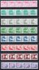 Berlin Berlin MiNr. 141 ff postfrisch kpl. Serie R-Marken 5er Streifen MiNr. 141 ff kpl. Serie R-Marken 5er Streifen -