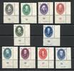 DDR DDR MiNr. 261-270 Eckrand DV postfrisch Akademie der Wissenschaften MiNr. 261-270 Eckrand DV Akademie der Wissenschaften -