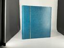 Lindner Ringbinder o. Kassette Blau Leder neuwertig -