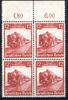 Deutsches Reich Deutsches Reich MiNr. 581 postfrisch als 4er Block Oberrand MiNr. 581 als 4er Block Oberrand -