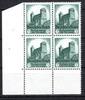 Deutsches Reich Deutsches Reich MiNr. 546 postfrisch als 4er Block Eckrand ul MiNr. 546 als 4er Block Eckrand ul -