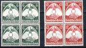 Deutsches Reich Deutsches Reich MiNr. 586 x -587 postfrisch als 4er Blöcke MiNr. 586 x -587 als 4er Blöcke -