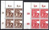 Deutsches Reich Deutsches Reich MiNr. 598 y - 599 postfrisch als 4er Blöcke Eckrand ol MiNr. 598 y - 599 als 4er Blöcke Eckrand ol -