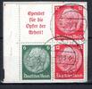Deutsches Reich Deutsches Reich Zusammendrucke MiNr. S 123 gestempelt MiNr. S 123 Zusammendrucke -