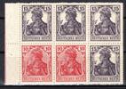 Deutsches Reich Deutsches Reich Zusammendrucke MiNr. H-Blatt 21 A postfrisch MiNr. H-Blatt 21 A Zusammendrucke -
