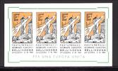 Schweiz Schweiz Raketenpost postfrisch Vignettenblock Bellinzona 5.11.1961 Raketenpost Vignettenblock Bellinzona 5.11.1961 -