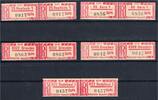 DDR DDR Einschreibemarken MiNr. 1 Cx Lot mit 5 Paaren, ungetrennt postfrisch MiNr. 1 Cx Lot mit 5 Paaren, ungetrennt Einschreibemarken -
