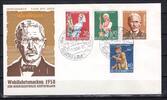 Bund Bund MiNr. 297-300 Ersttagsbriefe/ FDC mit Sonderstempel MiNr. 297-300 mit Sonderstempel -