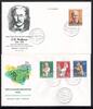 Bund Bund MiNr. 297-300 Ersttagsbriefe/ FDC auf 2 Belegen MiNr. 297-300 auf 2 Belegen -