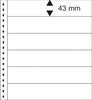 Lindner Einsteckblätter Omnia weiß 6 Streifen 014P (10er Packung) Neu -