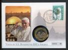 Vatikan Numisbrief 2009 Papst Benedikt XVI besucht Israel -