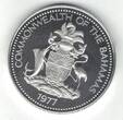 1977 BAHAMAS 2$ PROOF COIN YEAR KM#66a FLAMINGO