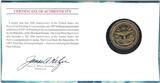 1997 MARSHALL ISLANDS 10$ UNC COIN YEAR KM#396 F-16 FIGHTING FALCON PLANE FDC
