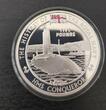 5 POUNDS 2005 JERSEY COLORED SILVER  PROOF COIN YEAR SUBMARINE CONQUEROR KM#135a