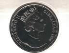 1 CROWN 1996 GIBRALTAR  UNC COIN YEAR KM#359 FOOTBALL EURO SOCCER ENGLAND FDC