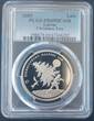 1 LATS 2009 LATVIA SILVER PROOF  COIN YEAR KM#105 CHRISTMAS TREE PCGS PR69 TOP