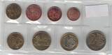 2 EURO 2004 GIBRALTAR PROBE PATTERN ESSAI 8 DIF UNC SET 0.01 -  YEAR n2