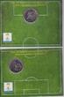 2 REAIS BRAZIL PROOF 6 X  DIF COINS SET 2014 YEAR FIFA FOOTBALL WORLD CUP BOX