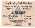 1996 LIBERIA 2 x 1$ UNC COINS YEAR KM#210 KM#213 STAR TREK SPOCK SCOTT BOX COA