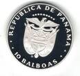 10 BALBOAS 1982 PANAMA SILVER PROOF  COIN YEAR OF CHILD KM#79