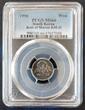 500 WON 1990 SOUTH KOREA 6 DIF UNC COINS SET 1 -  YEAR 5 WON SHIP PCGS MS68 TOP