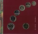 5 LITAI 2010 LITHUANIA 6 DIF BU COINS SET 0.10 -  YEAR BANK MINT ISSUE MS7 MEDAL