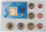 2007 FRENCH GUYANA PROBE PATTERN ESSAI 8 UNC COINS SET 0.01 - 2 EUROP YEAR