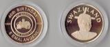 5 EMALANGENI 2008 SWAZILAND - EXTREMELY RARE PROOF  YEAR 40 ANNI KING + BOX + COA