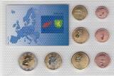 2 EURO 2008 ALDERNEY PROBE PATTERN ESSAI 8 DIF UNC SET 0.01 -  YEAR